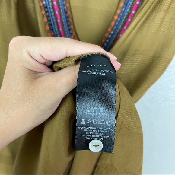 NWOT Maeve by Anthropologie Liviana Embroidered Wrap Blouse Medium - Picture 8 of 13